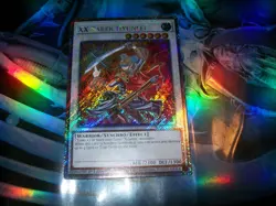 XX-Saber Hyunlei 1st Edition Platinum Secret Rare RA04-EN140 Yu-Gi-Oh! - Image 1