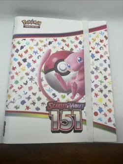 USED Pokemon TCG Scarlet & Violet 151 Mew Collector Binder 360 Slots 9 Pocket - Image 1
