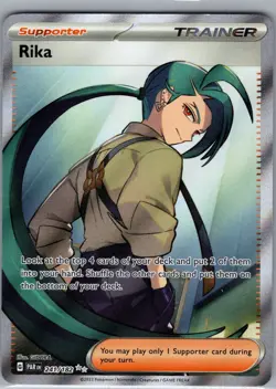 Rika 241/182 Full Art Trainer - Paradox Rift - Pokemon Card - NM - Image 1