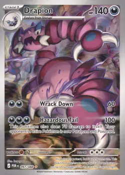 DRAPION 097/088 HOLO ILLUSTRATION RARE PERFECT ORDER POKEMON NEAR MINT - Image 1