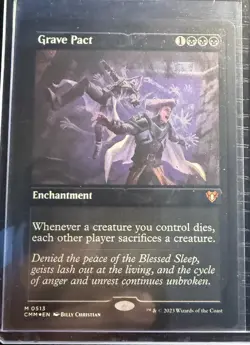 MTG English Grave Pact (Foil Etched) NM Foil Commander Masters - Image 1