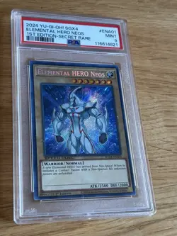 Elemental HERO Neos SGX4-ENA01 Secret Rare 1st Ed SPEED DUEL YuGiOh PSA 9 - Image 1