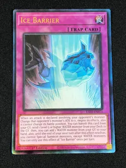 YUGIOH ICE BARRIER RA01-EN071 1ST PRISM ULTIMATE(NM) - Image 1