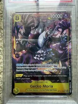 2026 ONE PIECE OP14-EB04 EN #104 GECKO MORIA ALTERNATE ART PSA 10 Free Ship - Image 3