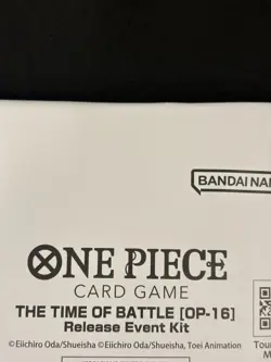 ONE PIECE THE TIME OF BATTLE OP 16 RELEASE EVENT KIT NEW AND SEALED - Image 2