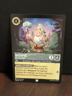 Lorcana NM Shimmering Skies Uncommon Bashful Adoring Knight 189/204 Non Foil - Image 1