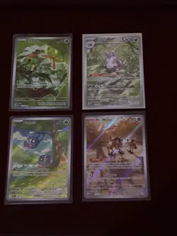 Pokemon 151 IR Card Lot x4 NIDOKING+Mr. Mime+CATERPIE+Tangela NM-M English - Image 1