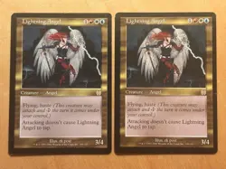 MTG Magic the Gathering 1x Lightning Angel Apocalypse LP - Image 1