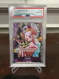 ONE PIECE Card Game Yamato P-046 CS Championship Event Pack PSA10 English # 592 - Image 1