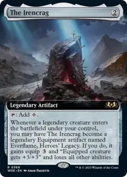 The Irencrag (Extended Art) -Foil Near Mint MTG Wilds of Eldraine pack fresh - Image 1