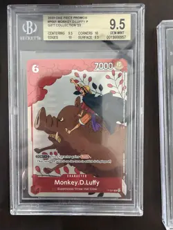 BGS 9.5 Monkey.D.Luffy P 2023 Gift Collection One Piece Card Game Promo - Image 1