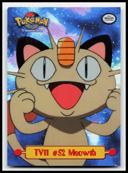 TV11 #52 Meowth TV Animation Holo Foil Topps Trading Cards Pokemon Card - Image 1