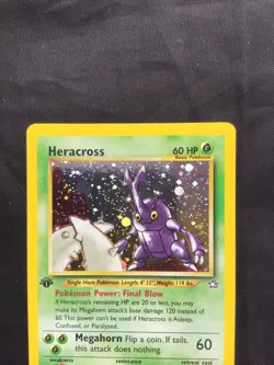 Pokemon Cards: Neo Genesis 1st Edition Rare Holo: Heracross 6/111 - Image 2