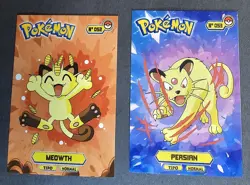 MEOWTH X PERSIAN LOT - POKEMON KANTO CARDS TOP POKEDEX CCG FOIL - Image 1