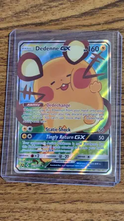 Pokemon Dedenne GX 195A/214 Alternate Art Promo Holo English Card LP/M - Image 1