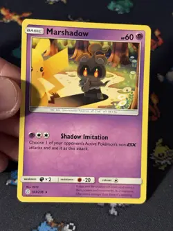Pokemon Cards Marshadow 103/236 Non Holo Rare Cosmic Eclipse - (NM) - Image 2