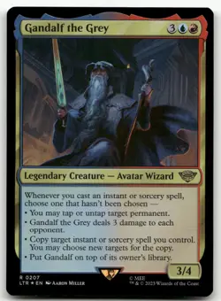 Gandalf the Grey #207 (Foil) (NM) Lord of the Rings LTR Magic MTG - Image 1
