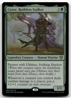 Cazur, Ruthless Stalker #5 (Foil) (NM) Commander 2020 C20 Magic MTG - Image 1