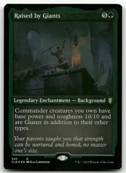 Raised by Giants (Foil Etched) #520 (NM) Baldur's Gate CLB Magic MTG - Image 1