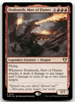 Drakuseth, Maw of Flames #218 (NM) Commander Masters CMM Magic MTG - Image 1