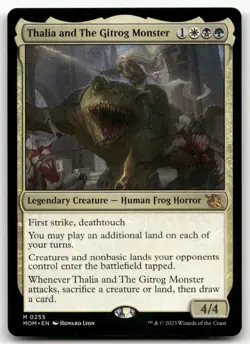 Thalia and The Gitrog Monster #255 (NM) March of the Machine MOM Magic MTG - Image 1
