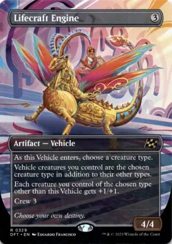 Lifecraft Engine BORDERLESS Aetherdrift Magic MTG NM - Image 1