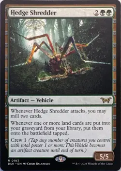 Hedge Shredder 183 Promo Pack Duskmourn: House of Horror Magic: The Gathering NM - Image 1