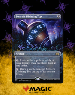 Double Masters 2022 Variants: Sensei's Divining Top (Borderless - Foil) - Image 1