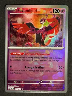 FEZANDIPITI (MASTER BALL PATTERN) 045/131 RARE PRISMATIC EVOLUTIONS POKEMON NM/M - Image 1
