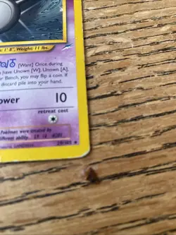 Pokemon Unown Figure Neo Destiny, Regular Card 29/105 - Image 2