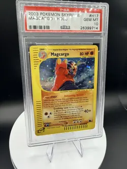 🌀 Magcargo H17/H32 SWIRL HOLO 🌀 RARE Skyridge Pokemon Card PSA 10 POP 99 - Image 4