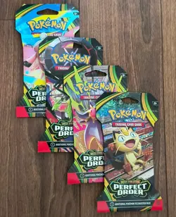 (Lot of 4) Pokemon Mega Evolution Perfect Order Sleeved Booster Packs - Image 2