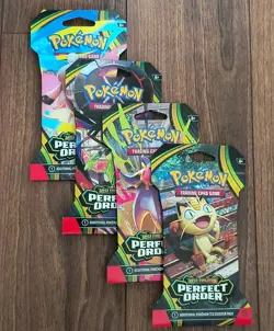 (Lot of 4) Pokemon Mega Evolution Perfect Order Sleeved Booster Packs - Image 4