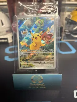 The Pokemon Company Pikachu 027 SV Promo Holo Promo English Basic 2023 SEALED - Image 1