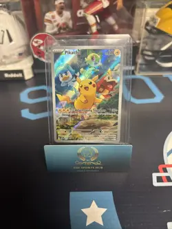 Pokemon Pikachu 027 Adventuring Together Promo Holo Full Art Sv Scarlet Violet - Image 1