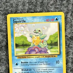 Vintage Pokemon Base Set Squirtle 63/102 Common NM - Image 3