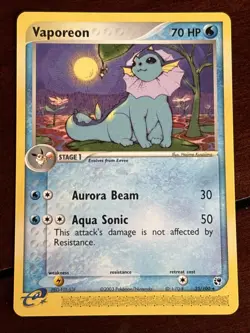 Pokemon Sandstorm Vaporeon 25/100 Non Holo Rare - Image 1