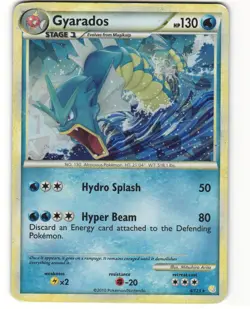 Gyarados Cracked Ice Pokemon TCG HeartGold & SoulSilver 4/123 HP - Image 1