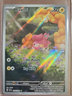 2024 Pawmi 226/91 Pokemon TCG S&V Paldean Fates Illustration Rare Holo - Image 1