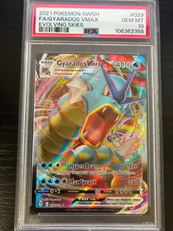 Gyarados VMAX 029/203 Full Art GEM MINT PSA 10. Pokemon SW&SH Evolving Skies - Image 1