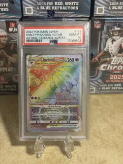 Hisuian Typhlosion VSTAR 193/189 Rainbow Rare Astral Radiance Pokemon PSA 10 - Image 2