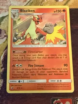 Blaziken 6/70 Holo Rare Dragon Majesty Pokemon Holo Near Mint-2 - Image 1