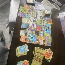 Huge lot over 300 pokemon cards too vintage to new. played /damaged / good - Image 1