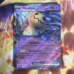 Pokemon TCG Mimikyu ex Sv Black Star Promos SVP004 Holo Promo Promo - Image 1
