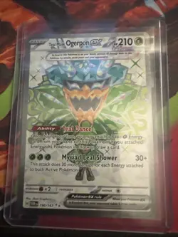 TEAL MASK OGERPON EX 190/167 Twilight Masquerade ULTRA RARE Pokemon TCG NM - Image 1