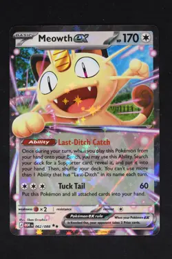 Pokemon Meowth ex Double Rare NM - Perfect Order 062/088 - Image 1