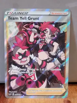 Pokemon Sword & Shield Base Set #202/202 Team Yell Grunt (Full Art) - Image 1