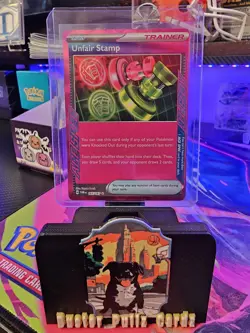 Unfair Stamp 165/167 Sv06: Twilight Masquerade Ace Spec Holo Pokemon TCG NM - Image 1