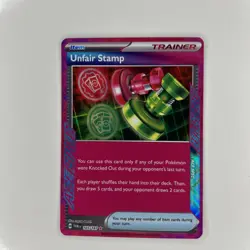 Pokemon Unfair Stamp ACE SPEC Rare Trainer Holo Twilight Masquerade 165/167 - Image 2