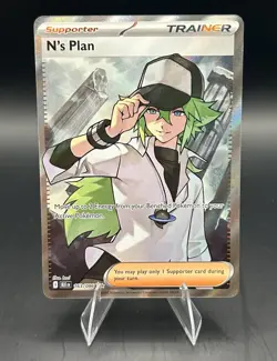 Pokemon TCG - N's Plan 163/086 - Sv: Black Bolt Trainer Ultra Rare Holo EN - Image 1